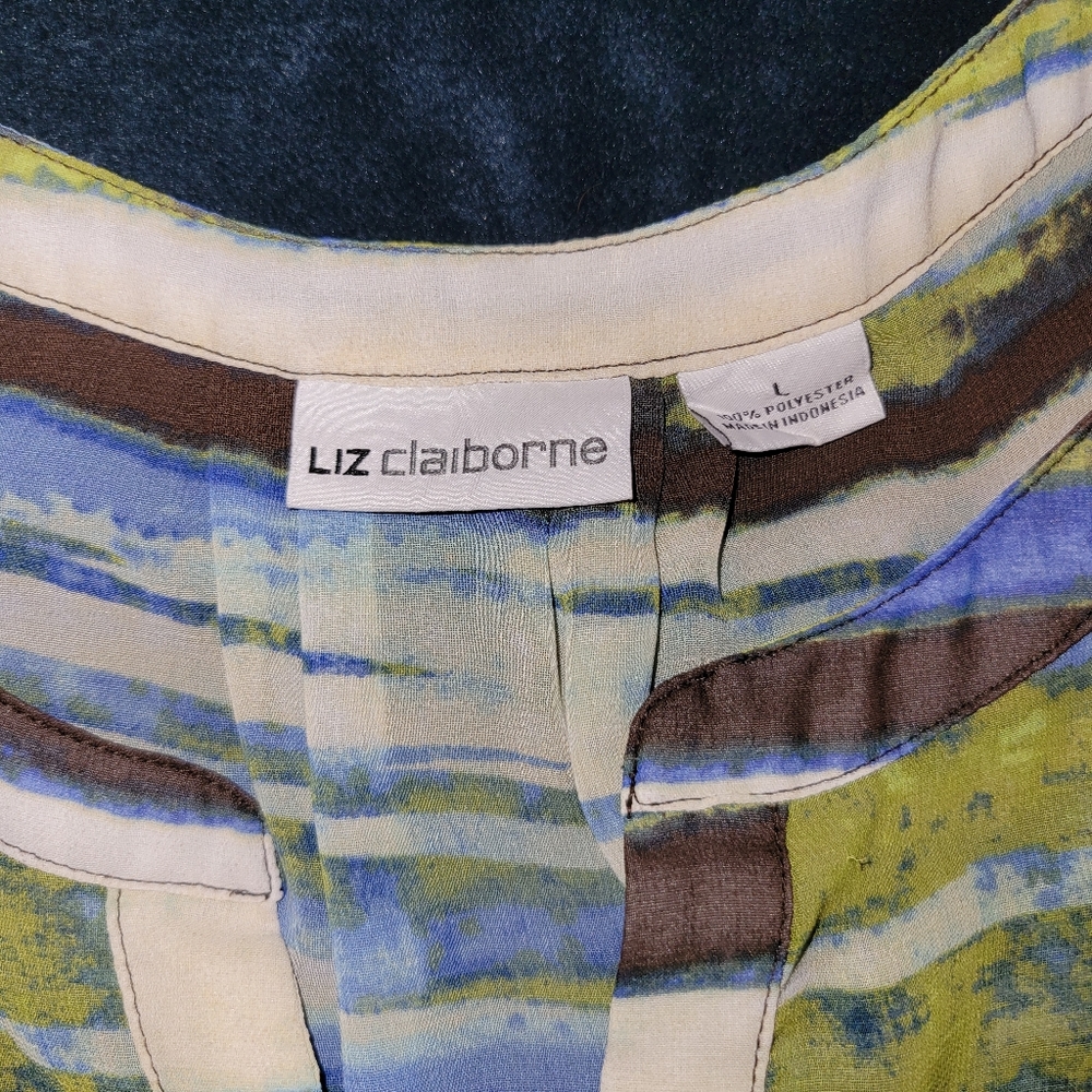 Liz Claiborne Sheer Sleeveless Top